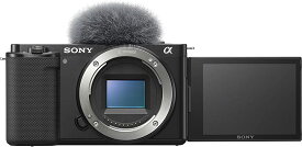 ソニー/レンズ交換式/Vlog用カメラ/VLOGCAM/ZV-E10 / ボディ(レンズなし) / ウィンドスクリーン付属/ブラック/ZV-E10 B