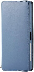 エレコム Xperia Ace ケース 手帳型 NEUTS ソフトレザー モダン カジュアル 心地よいスタンダード マグネット付き スタンド機能 Made for XPERIA ブルー PD-XACEPLFY2BU