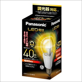 パナソニック LED電球 E26口金 電球40形相当 電球色相当(6.8W) 一般電球 クリアタイプ 調光器対応 LDA7LCDW2