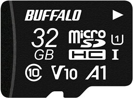 バッファロー microSD 32GB 100MB/s UHS-1 U1 Nintendo Switch / ドライブレコーダー 対応 V10 A1 IPX7 Full HD データ復旧サービス対応 RMSD-032U11HA/N