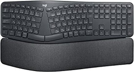 ロジクール ERGO K860 エルゴノミック スプリット キーボード bluetooth Unifying Windows Mac ワイヤレスキーボード ワイヤレス 無線 パームレスト 国内正規品 グラファイト