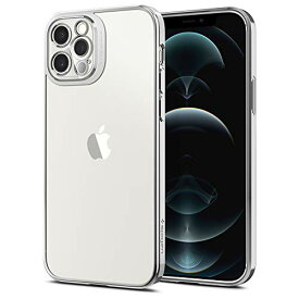 Spigen iPhone12 Pro 用 ケース 一体型レンズ保護 TPU バンパー ケース 滑り止め すり傷防止 柔軟 一体型レンズ保護ケース 6.1インチ 背面クリア ワイヤレス充電対応 アイフォン12 プロケース オプティック クリスタル AC