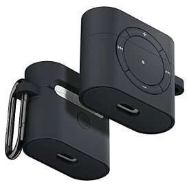 Spigen Airpods 第3世代 ケース AirPods 3 ケース iPod デザイン ワイヤレス充電 対応 カラビナ リング 付き シリコン PC 二重構造 衝撃 吸収 軽量 キズ防止 耐衝撃 クラシック シャッフル ASD02988 (チャ