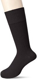 オカモト 24時間におわない SUPER SOX(スーパーソックス) ストライプ柄 クルーソックス メンズ チャコール 24.0-26.0 cm