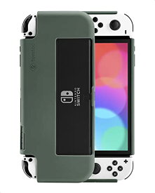 Nintendo Switch 有機ELモデル対応 tomtoc グリップカバー ニンテンドー スイッチ 有機ELモデル ドック 対応 カバー Joy-Con取り外し可能 衝撃吸収 全面保護 人間工学 傷防止 指紋防止 A0540T1