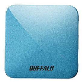 BUFFALO 無線LAN親機 11ac/n/a/g/b 433/150Mbps トラベルルーター ターコイズブルー WMR-433W2-TB iPhone13メーカー動作確認済み
