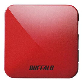 BUFFALO 無線LAN親機 11ac/n/a/g/b 433/150Mbps トラベルルーター パッションレッド WMR-433W2-PR iPhone13メーカー動作確認済み