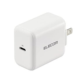 エレコム USB コンセント 充電器 20W ( USB PD対応 ) Type-C 1 iPhone ( iPhone13シリーズ対応 ) / Android / タブレット 対応 ホワイト EC-AC09WH