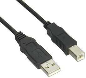 エレコム USBケーブル B USB2.0 (USB A オス to USB B オス) RoHS指令準拠 0.5m ブラック USB2-ECO05