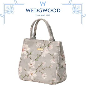 ウェッジウッド WEDGWOOD トートバッグ マグノリア柄 グレー 軽量 ランチトートバッグ ミニトートバッグ フォーマル 高級 海外 レディース ブランド ギフト プレゼント 女性 おしゃれ 人気 誕生日 お礼 お返し お祝い