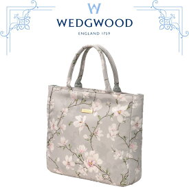 ウェッジウッド WEDGWOOD トートバッグ マグノリア柄 グレー A4サイズ対応 ハンドバッグ フォーマル 高級 海外 レディース ブランド ギフト プレゼント 女性 おしゃれ 人気 誕生日 お礼 お返し お祝い