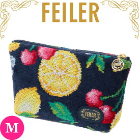 フェイラー FEILER ポーチ 正規品 Mサイズ ラフルッタ ネイビー メイクポーチ 高級 海外 レディース ブランド ギフト プレゼント 女性 人気 おしゃれ 上品 ラッピング対応 誕生日 お礼 お返し お祝い