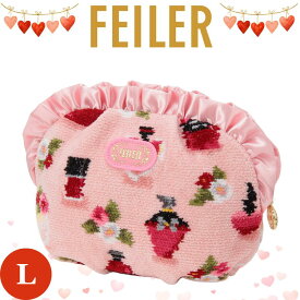 フェイラー FEILER 正規品 バレンタイン ポーチ Lサイズ フレグランスローズ ピンク メイクポーチ 専用紙袋 高級 海外 レディース ブランド ギフト プレゼント 女性 人気 おしゃれ かわいい ラッピング対応 誕生日 お礼 お返し お祝い