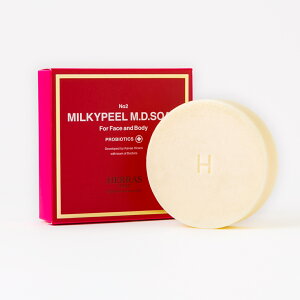 wX ~L[s[ GfB[\[v _ۃvX 80g HERRAS MILKPEEL M.D.SOAP PROBIOTICS+ p Sgp _ s[O AHA lR|X