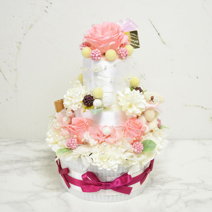 楽天市場 プリザーブドフラワー ウェディングケーキ風フラワーケーキ3段 カラー ピンク 誕生日祝い 結婚祝い 記念日 フラワーギフト フルールココ楽天市場店 楽天市場 プリザーブドフラワー ウェディングケーキ風フラワーケーキ3段 カラー ピンク 誕生日祝い 結婚祝い 記念日 フラワーギフト フルールココ楽天市場店