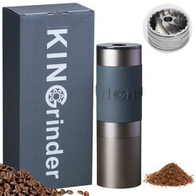 KINGRINDER K0 手挽きコーヒーミル 160段階粒度調整 均一性に優れるコニカル式金属刃 ドリップ向け 最大容量25G