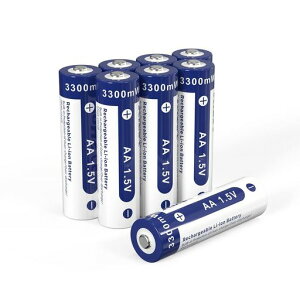 �y8�{�g�zXTAR 1.5V Li-ion AA�[�d�r3300MWH(2000mAh)�P�O�`���`�E���d�r (1.5V AA*8)