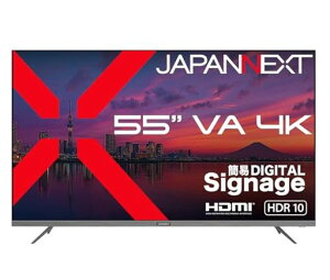 �y2�N�ۏ؃��f���zJAPANNEXT55�C���`VA�p�l������4K(3840x2160)�𑜓x��^�t�����j�^�[JN-V55U-MHDMIHDR�r�f�I/�������̓R���|�[�l���g���̓I�v�e�B�J�������o�̓I�[�f�B�I�o��USB�������Đ��Ή�