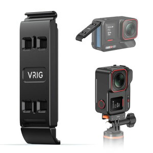 VRIGInsta360AcePro2�p�o�b�e���[�J�o�[�N�C�b�N�����[�X�}�E���g�c�����B�e�A���~�f�ރo�b�e���[�W��h��Insta360AcePro2�A�N�V�����J�����A�N�Z�T���[