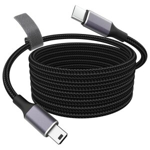 3.3ftUSB-CtoMiniUSB�P�[�u���d��&�f�[�^�]���Ή�BlueYetiProSnowballiCE�}�C�N�Ή��m�[�g�p�\�R��USB-C�@��p�u���b�N