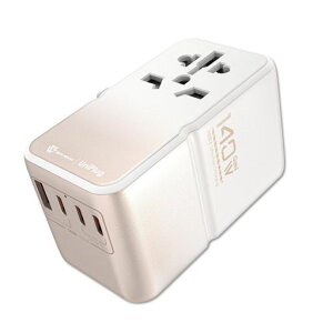 SAVEWOUniPlugPD3.1140WGaN���ڋ}���[�d�퐢�E�Ή��ϊ��v���OUSB-Cx3USB-Ax2AC�R���Z���g�t��7�䓯���[�d200�J���Ή��g���x���A�_�v�^�[Type-C140W���o��MacBook