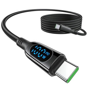 MINSLISDC01USBTypeC�P�[�u��100W/5APD�Ή��y1.5m�zType-CtoType-C�}���[�d�o�̓X�N���[���\���i�C�����҂݃^�C�vc�[�d�R�[�hiPhone17/16Pro/16Plus/16