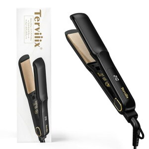 Terviiix�X�g���[�g�A�C����32mm���L�v���[�g32mm���L�v���[�g�őf�����X�^�C�����O�V���L�[�w�A�P�A�v���[�g�����^�уw�A�A�C�����X�g���[�g&�J�[�����p2way10�i�K���x�ݒ�120-210°C�C�O�Ή��c