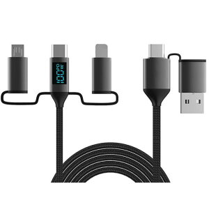 SisyphyUSBC�[�d�P�[�u���y6in1PD60W�}���[�d480Mbps�f�[�^�]���zUSBA+C�ϊ��A�_�v�^ph0ne/�^�C�vC/�}�C�N����{����3in1���@��Ή�Surface/Galaxy�Ή�(LED�d�͕\��1m)
