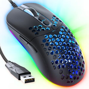 CYDC306PRO70g���y�ʃn�j�J���}�E�X�Q�[�~���OPC�}�E�X�L��12800���߉\DPI�G���S�m�~�N�X�f�U�C��USB�Q�[�~���O�}�E�X7�v���O�����{�^��LED�ċz���C�gRGB�}�E�X