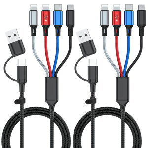 Ankndo6�C��1�}���`�[�d�P�[�u��2�p�b�N-6�t�B�[�g�}���`USB�P�[�u��3A�}���`�[�d�P�[�u���ґg�����̓d�b�[�d�P�[�u�����j�o�[�T��USBA/C�[�d�R�[�hIP/TypeC/MicroUSB�|�[�g2�t��
