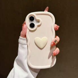 スマホケース対応iPhone17ケース可愛いアイフォン17携帯ケースいphone17クリアケースおしゃれ韓国人気TPU耐衝撃カバーかわいい波状フレーム軽量ワイヤレス充電対応あいふおん17ケース白6.3…
