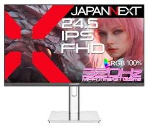 JAPANNEXT24.5�C���`IPS�p�l������320Hz/1ms(MPRT)�Ή��t��HD(1920x1080)�𑜓x�Q�[�~���O���j�^�[JN-IPS245G320F-HSPHDRsRGB:100%HDMIDPPS5