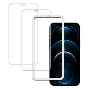 ���{���Ɏq�f�ސ� �Ή� iPhone12 Pro Max �p�� �K���X�t�B���� �����K���X �ی�t�B���� �K�C�h�g�t��, 2���Z�b�g