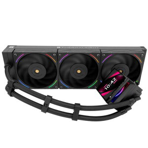 Thermalright Hyper Vision 360 ARGB Black CPU AIO �N�[���[�APC 360 �d�l�E�H�[�^�[�N�[���[�V�X�e���A480x480 �𑜓x�� IPS LCD �X�N���[���AAM4/AM5 �p�BIntel