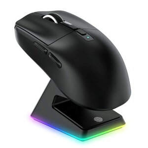 A.JAZZ x ATTACK SHARK X6 �Q�[�~���O�}�E�X ���� �y�� 49g ���C�����X Bluetooth/2.4Ghz/USB-C �}�E�X �Q�[�~���O PAW3395�Z���T�[ 26000DPI �O�l�b�g���[�d�X�^���h�t�� �}���[�d X6