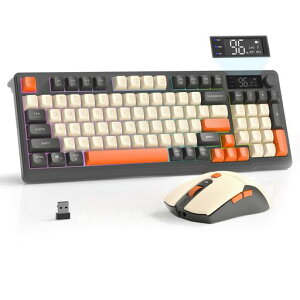 FREEWOLFxZIYOULANGM96�Z�b�g�Q�[�~���O�L�[�{�[�h�����u�����L�[�{�[�h���C�����X2.4G/Bluetooth2���[�h�ڑ�RGB94�L�[�e���L�[�t��MAC�AWindows�ALinux�Ή��}���`���f�B�A�m�u