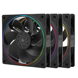 Thermalright TL-S12R X3 CPU�t�@��120mm�t���t�@���P�[�X�N�[���[�t�@���AARGB�Ɩ��t���A1500RPM�X�s�[�hCPU��p�t�@���A�u���b�NPC PWM�É��R���s���[�^�t�@��,�t�@���̃Z�b�g