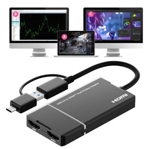 DisplaylinkA_v^Iesooy12otype-CfAHDMIA_v^[HDMI2.04K@30Hzo̓}`j^[fBXvC3̌ʃXN[Windows/MacOSΉ