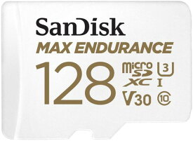SanDisk 128GB MAX Endurance microSDXC Card with Adapter for Home Security Cameras and Dash cams - C10, U3, V30, 4K UHD, Micro