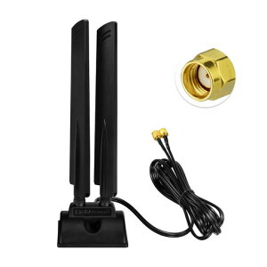BINGFU WiFi 6E �A���e�i �g���C�o���h 6GHz 5GHz 2.4GHz RP-SMA WiFi �A���e�i �}�O�l�b�g�����t���x�[�X PC �f�X�N�g�b�v �}�U�[�{�[�h WiFi Bluetooth �J�[�h ���C�����X ���[�^�[�p