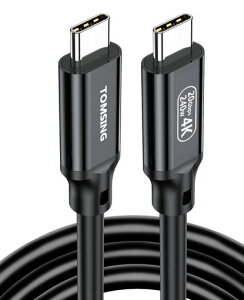 TOMSINGUSBCtoUSBC�P�[�u��PD�Ή�5A240W20Gbps�����f�[�^Typec�P�[�u���}���[�dforiPhone15/16/Matebook/iPad/Xperia/iPad/MacBook