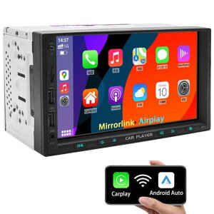 �yKASUVAR KAR7W�z2DIN 7�C���` �f�B�X�v���C�I�[�f�B�I ����CarPlay/AndroidAuto�Ή��u5.0 GHz�ڑ��������Łv