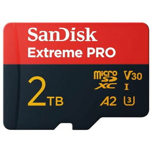 SanDiskExtremePROmicroSD�J�[�h+SD�A�_�v�^�[2TB(�X�}�[�g�t�H���A�A�N�V�����J���A�h���[���p�A�ő�250MB/�b�A5K�A4KUHD)A2�A�v���p�t�H�[�}���X+RescueProDeluxeUHS-IC10