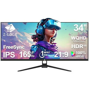 ZZ-Edge(�[���G�b�W)�E���g�����C�h�Q�[�~���O���j�^�[34�^165Hz1msIPSWQHD(3440x1440)AMDFreeSync�Ή�PIP/PBP�@�\���ڃt���[�����X�݌vHDMIx1/DPx2