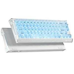 MAMBASNAKE x ATTACK SHARK R68HE �J�[�{���t�@�C�o�[ �L�[�{�[�h ���s�b�g�g���K�[ USB-C�L�� �|�[�����O���[�g8000Hz�Ή� �����\�ȃA�N�`���G�[�V�������� RT0.005mm 256KHz�X�L�������[�g