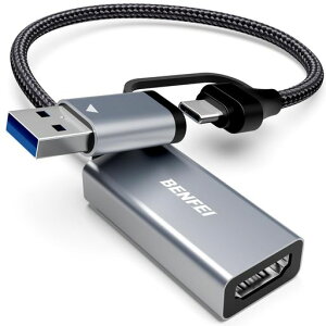 BENFEI�L���v�`���[�{�[�h�r�f�I�L���v�`���[�{�[�h4k@30Hz/1080p@60Hz�掿�^��p�X�X���[�@�\�r�f�I�L���v�`���[�Q�[���^��/�r�f�I�^��/���C�u�z�M�p�L���v�`���[�{�[�h�ASwitch�APS4�APS5�AXbox