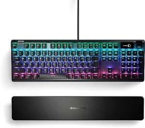 SteelSeries ���s�b�h�g���K�[ ���� �Q�[�~���O�L�[�{�[�h �L�� ���{��z�� ���C�z�[�����ʃZ���T�[ OmniPoint�X�C�b�` �L�@EL�f�B�X�v���C���� Apex Pro JP 64629