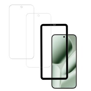 HUAKE���Y�Ɏq�f�ސ�GooglePixel10ProXL�p�K���X�t�B���������K���X�t���ی��ʃt�B�����y2���z�K�C�h�g�t��