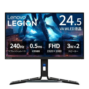 Lenovo �Q�[�~���O���j�^�[ R25f-30 ���j�^�[ (24.5�C���` VA WLED�t�� FHD 240Hz 0.5ms ����� �`���g�Ή� VESA) �u���b�N 67B8GACBJP