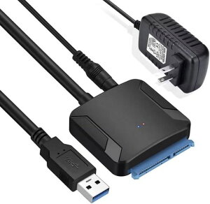 WOSOB SATA USB �ϊ��P�[�u�� hdd 3.5 usb 2.5/3.5�C���` �ϊ��A�_�v�^�[ SSD HDD �f�[�^���o��SATA3 USB 3.0 �ϊ��P�[�u�� UASP�Ή� �����]�� �ő�6TB